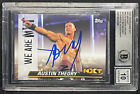 Austin Theory Signed 2020 Wwe Topps Nxt 3 Roster Rookie Card Bas Witness Auto 10