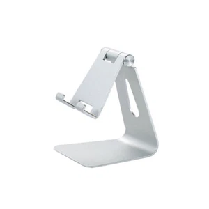 1x Adjustable Cell Phone Tablet Desk Stand Holder Desktop Holders Aluminum Metal - Picture 1 of 15
