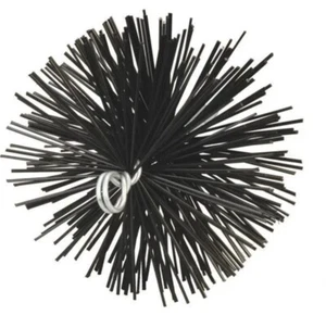 (1)-Meeco´s Red Devil 8" Round 1/4" NPT Thread Poly Chimney Flue Brush 33190 - Picture 1 of 1