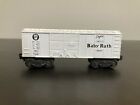 LIONEL BABY RUTH CANDY BOX CAR WHITE w/BLACK LETTERING O SCALE 