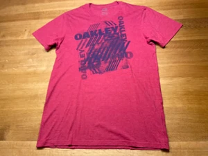 Oakley Herren T-Shirt Rot Blau Gr S M Kurzarm Rundhals Sommer Shirt Regular Fit - Bild 1 von 15