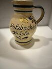 Vintage Handarbeit German Vase Jug Pitcher Signed Hand Painted 6&quot;H