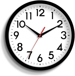 12 Inch Wall Clock Silent Non-Ticking Battery Operated Analog Clock Decorative f - Picture 1 of 17