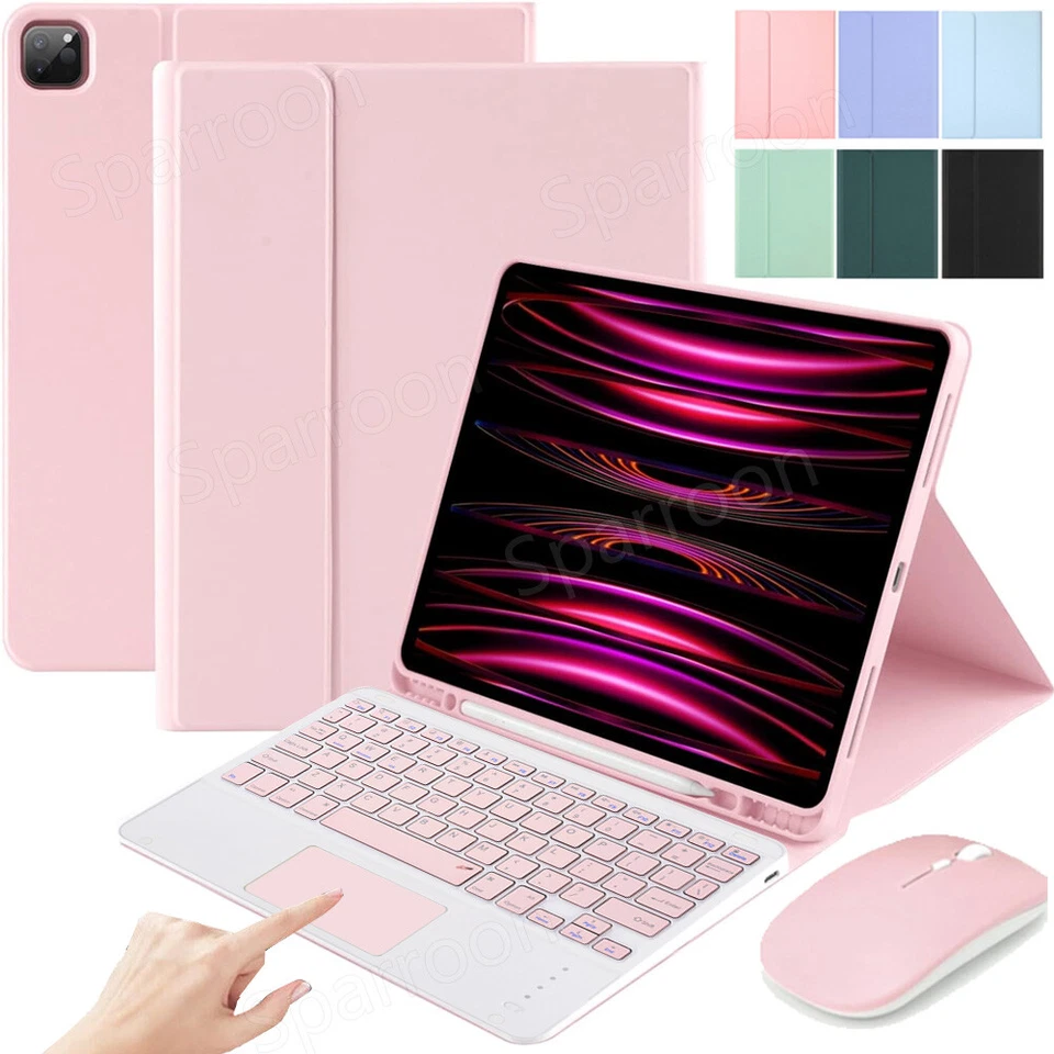 SPARROON For iPad Pro 12.9" 4th/5th/6th Gen 2022 Smart Cover With Touchpad Keyboard Case