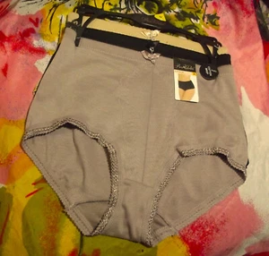 3 NEW PRIMA VALENTINA 8085 MF TAN TUMMY PANEL LACE LEGS COTTON BRIEF PANTIES M - Picture 1 of 2