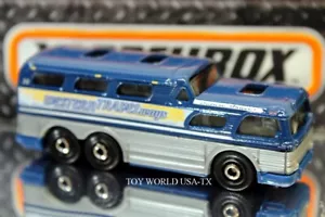 2019 Matchbox #90 MBX Service '55 GMC Scenic Cruiser Blue - Picture 1 of 1