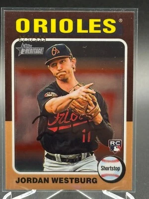 2024 Topps Heritage JORDAN WESTBURG RC Chrome /999 - Image 1 of 2