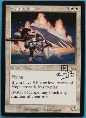 Avatar of Hope Prophecy NM ARTIST ALTERED SIGNED MAGIC CARD (415036) ABUGames - Image 1 of 2
