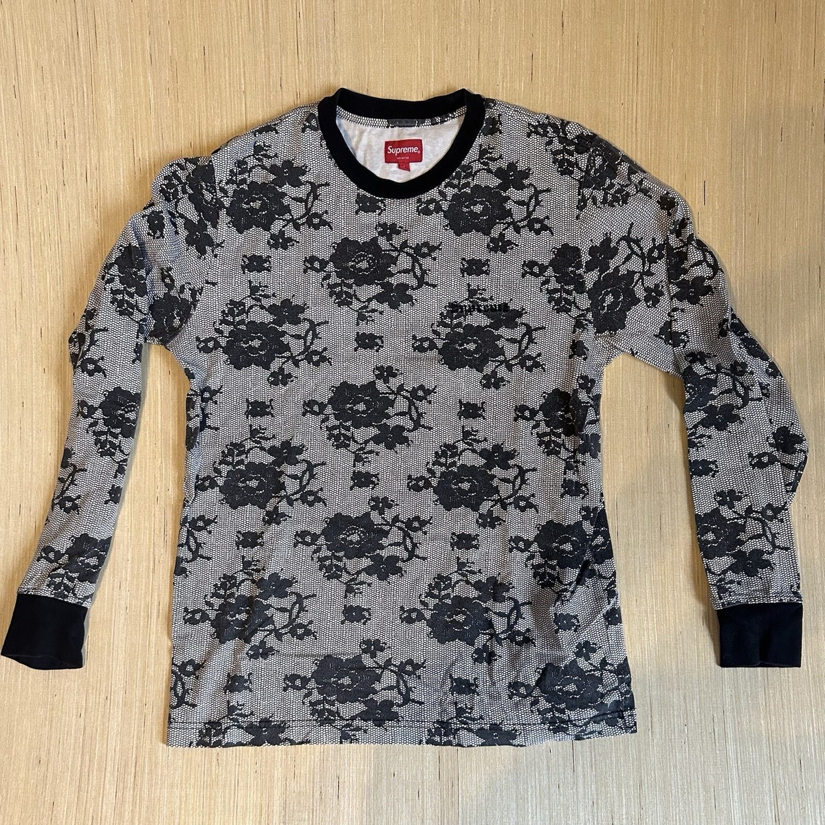 スケートボード Supreme Brushed Floral Polo Longsleeve スケートボード Supreme Brushed Floral Polo Longsleeve