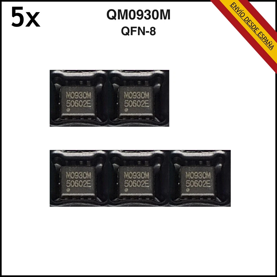5x QM0930M3 QM0930M M0930M QFN-8 IC MOSFET - Imagen 1 de 1