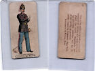 N224 Kinney Tobacco Card 1887, Military, Massachusetts, Private 1st L. Art (A50)