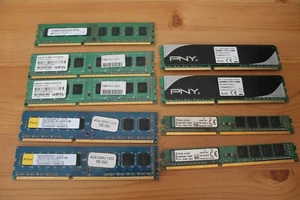 9x Assorted 4GB DDR3 Desktop DIMM RAM Stick Memory Module Bundle Joblot - Picture 1 of 8