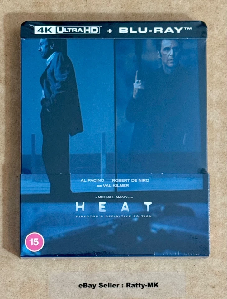 HEAT - UK EXCLUSIVE 4K UHD + BLU RAY STEELBOOK - NEW & SEALED - Image 1 of 4