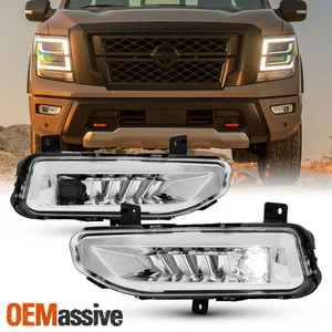 For 2020-2024 Nissan Titan [LED Model] Fog Lights w/ Switch Assembly Set Lamp - Picture 1 of 7