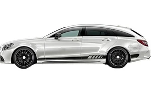 Car Side Sticker Decal For Mercedes Benz Cls63 Amg W219 C219 W218 C218 X218 C257 - Foto 1 di 6