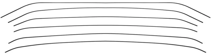 1968-70 Dodge Plymouth  B-Body; Headliner Bow Set ; 6 Piece Set - Image 1 of 1