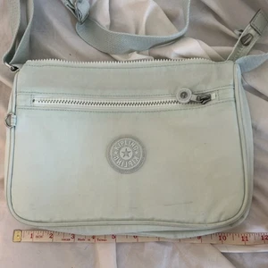 Kipling Spring Time Sage Callie Crossbody  Bag Mint Green - Picture 1 of 6