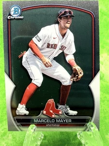 Marcelo Mayer - 2023 Bowman Chrome #BCP-210 Boston Red Sox - Prospect Card - Picture 1 of 11