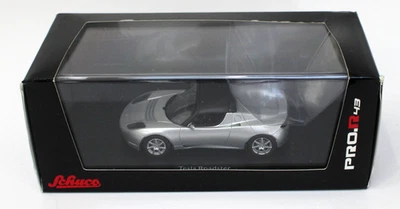 Schuco Pro.R43 450897600 Tesla Roadster sin usar, en caja 1:43 resina plateada muy buen estado Foto 1 de 4