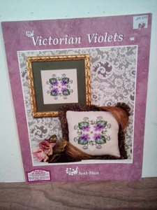 Victorian Violets Just Nan Cross Stitch Chart by Garden of Stitches - Picture 1 of 1
