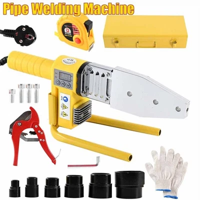 SAIKENDE® Rohrschweißgerät 2800W LCD PP PE PVC 16–63mm Muffenschweißgerät 230V / 50Hz DHL