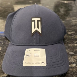 Nike TW Tiger Woods Legacy 91 Flex Hat Blue Adv Size M/L - Picture 1 of 6