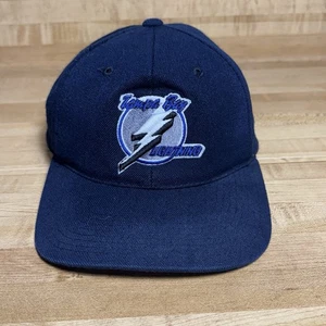 De colección NHL Tampa Bay Lightning Deportes Especialidades SnapBack Sombrero Años 90’s Azul Marino - Imagen 1 de 8