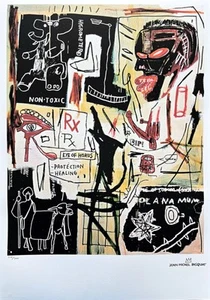 JEAN-MICHEL BASQUIAT - Melting Point of Ice - signed, numbered 126/300, 50x70cm - Picture 1 of 5
