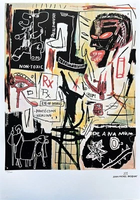 JEAN-MICHEL BASQUIAT - Punto de Fusión de Hielo - Firmado, numerado 126/300, 50x70cm Foto 1 de 4