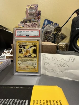 1st Edition Neo Revelation Raichu 21/66 PSA 7  - Image 1 of 2