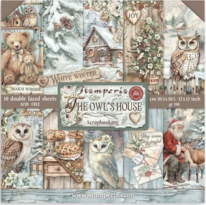 Stamperia THE OWLS HOUSE - 12" X 12" - Double Sided Paper - 10 SHEETS - Picture 1 of 14