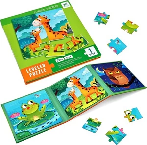 BBLIKE Juguetes Montessori Puzzle Infantil para niños, Montessori Libro - Imagen 1 de 7