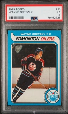 1979 Topps #18 Wayne Gretzky RC Rookie PSA 5 EX New Label - Image 1 of 2