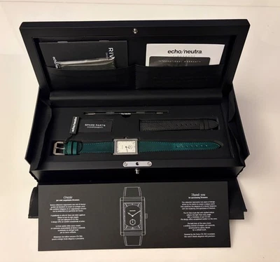 NUEVO - 2025 Reloj Echo/Neutra Rivanera Blanco Ultra Delgado Titanio Cuerda Manual Foto 1 de 4