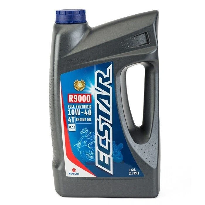 Suzuki R9000 ECSTAR Full Synthetic 10W-40 4T Engine Oil 1 Gallon 990A0-01E40-01G - Image 1 of 1