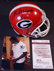 Original Signed Auto Mini Football Helmet Jsa Coa Herschel Walker Georgia Cowboy