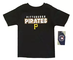 ️ Pittsburgh Pirates MLB Originalware Kleinkind Kinder Shirt grau & schwarz ️ - Bild 1 von 3