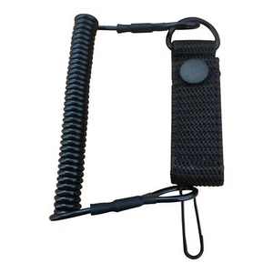 1pc Retractable Safety Coiled Lanyard Secure Elastic Rope Key Ring Anti-lost - Picture 1 of 12