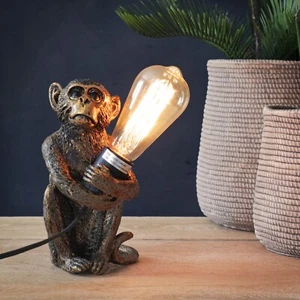 Bronze Monkey Table Lamp - Picture 1 of 1