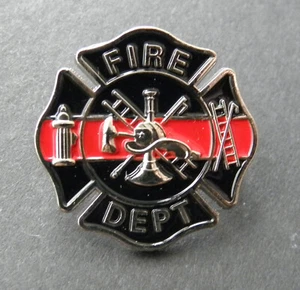 PIN SOLAPA INSIGNIA DEPARTAMENTO ESCUDO HONOR BOMBERO BOMBERO 1 PULGADA EN RELIEVE - Imagen 1 de 1