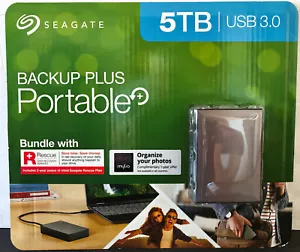 Seagate Portable 5TB External HDD USB 3.0 for PC Mac PS5 & Xbox New & Sealed - Picture 1 of 6