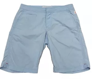 Orlebar Brown OB Classic Strand Badeshorts Herren 30 hellblau Reißverschluss Fliegen Surfen - Bild 1 von 15