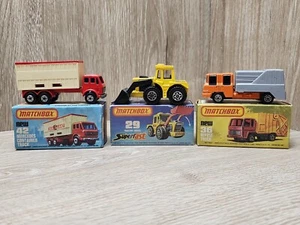 Lot Of 3 Matchbox Lesney No.42, Truck No.29 Tractor, No.36 Truck, Boxed 1970s - Picture 1 of 7