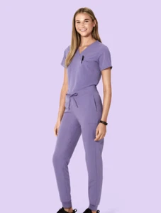 Mandala Women's Scrub Lavender Jogger Regular - Picture 1 of 4