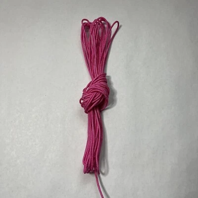 10 Yards Ninjalax Sidewall Topstring #3 (3/32”) Dia. Bright Pink Cord String - Image 1 of 2