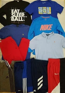 Youth Boys XL 10 Piece Clothing Lot Adidas Polo Nike Under Armour - Picture 1 of 11