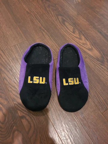 LSU Tigers NCAA Mens Logo  Slippers - Mens 7/8 Cover