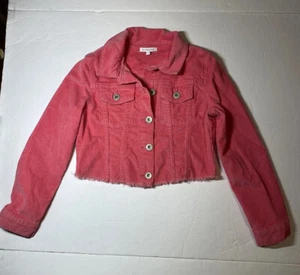 Blue Zoo Girls Pink Jacket Size 9 Years Button - cropped Corduroy - Picture 1 of 7