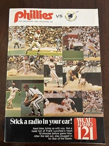 1972. PHILADELPHIA PHILLIES VS. SAN DIEGO PADRES MAG. AND PROGRAM VG COND. - Picture 1 of 1