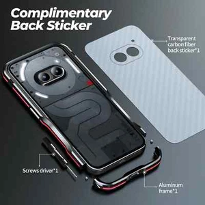 Metal Frame For Nothing Phone 3a/pro Bumper Case Aviation Al Protect Cover Skin - Picture 1 of 13